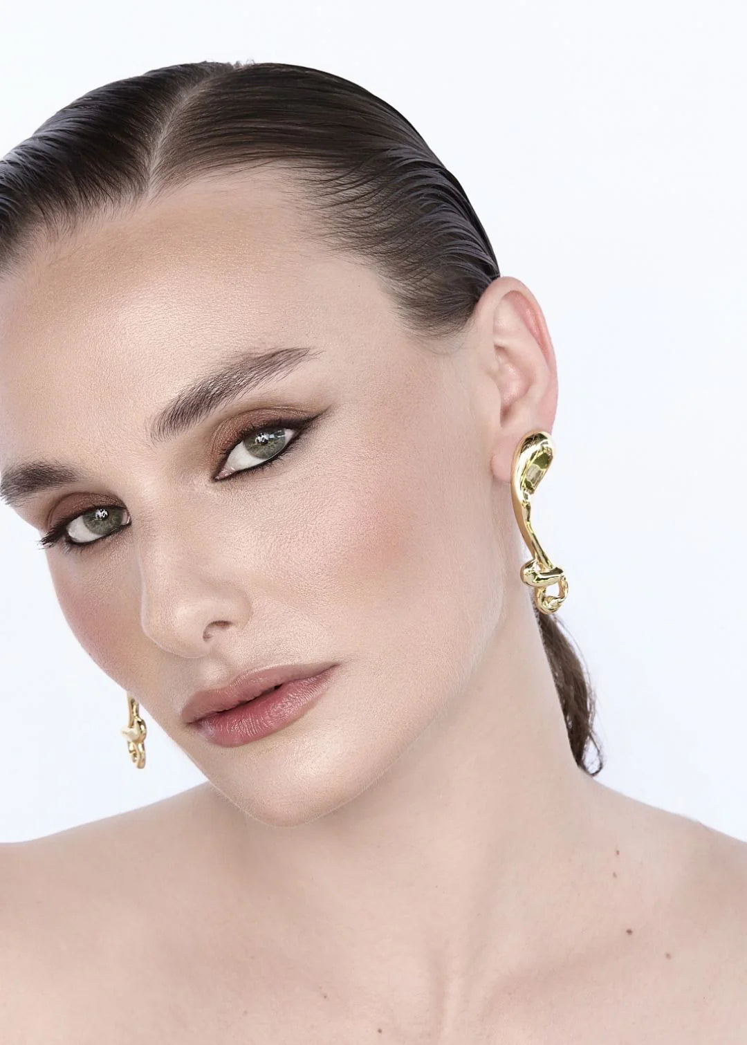 BHP Multiple Gold Gota Earrings