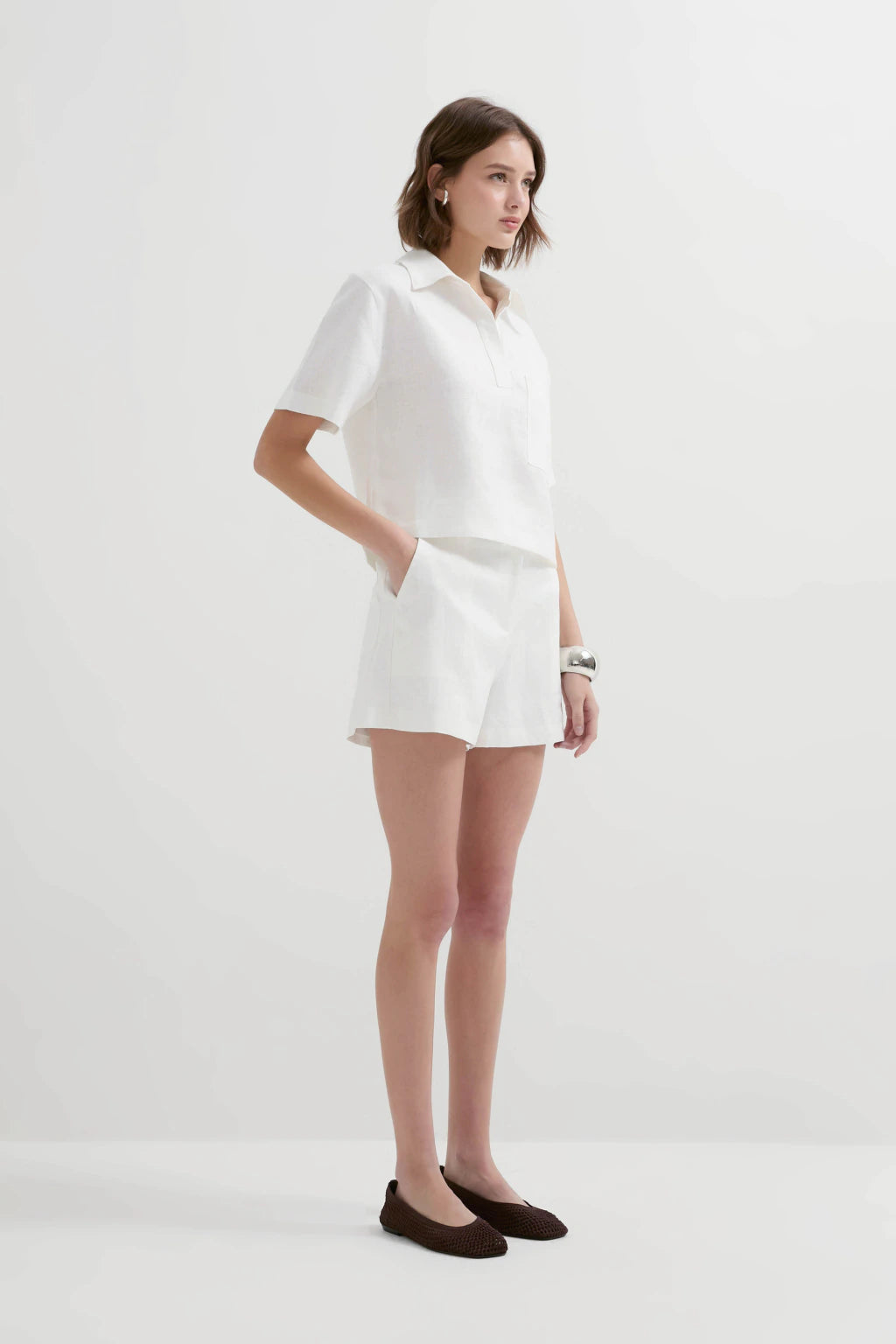 Pure Linen Summer Set White
