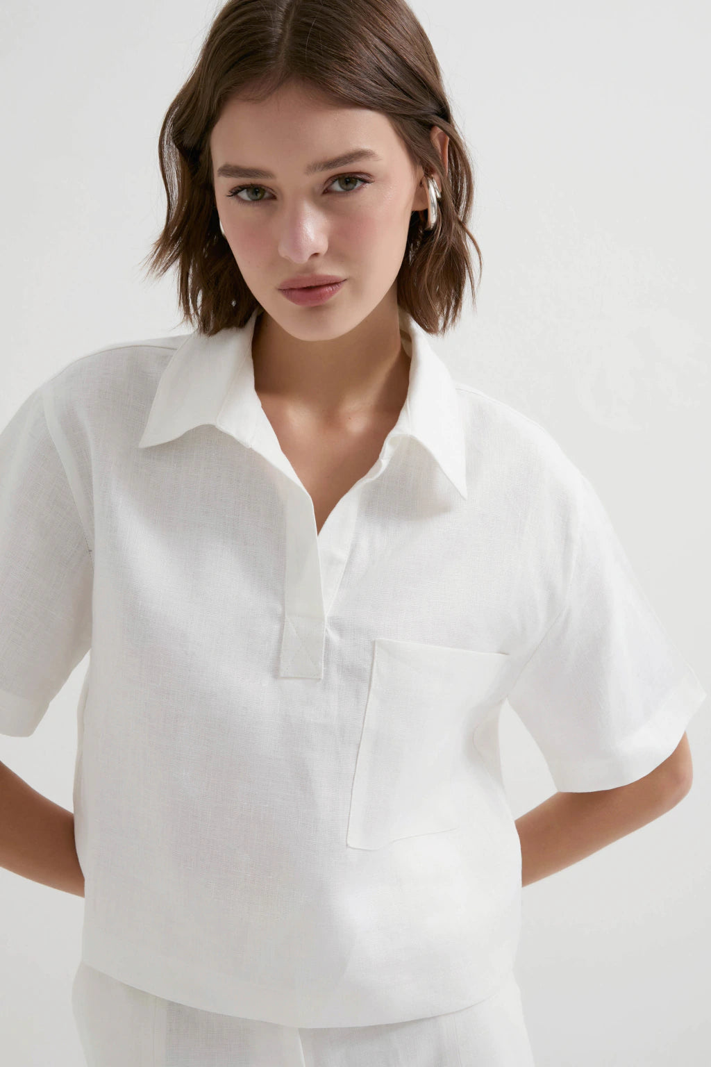 Pure Linen Summer Set White