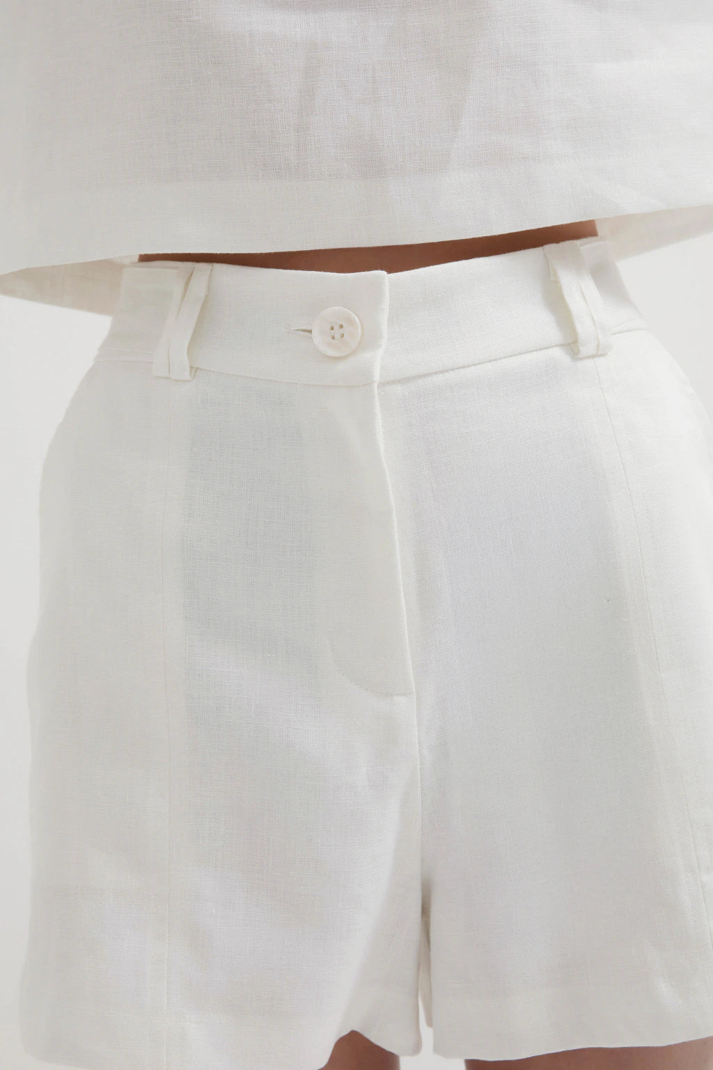 Pure Linen Summer Set White