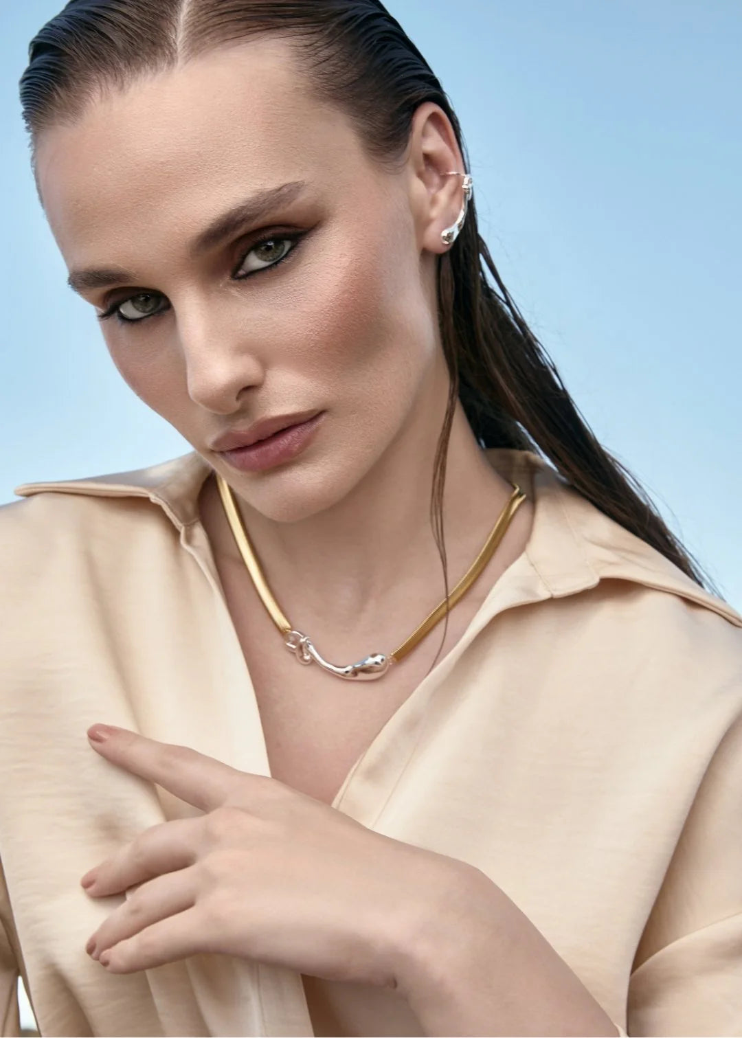BHP Multiple Gold Necklace