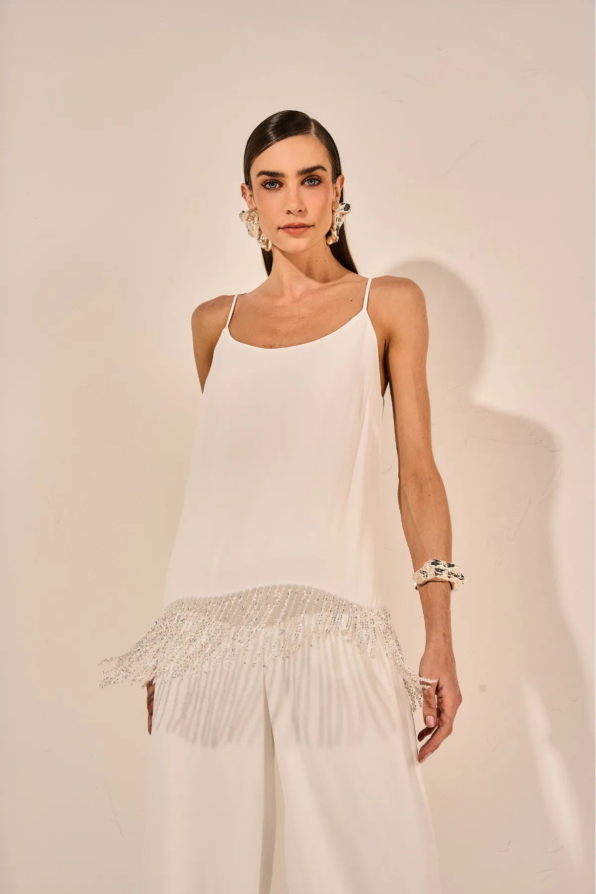 Vera New Year Eve White Embroidered Set