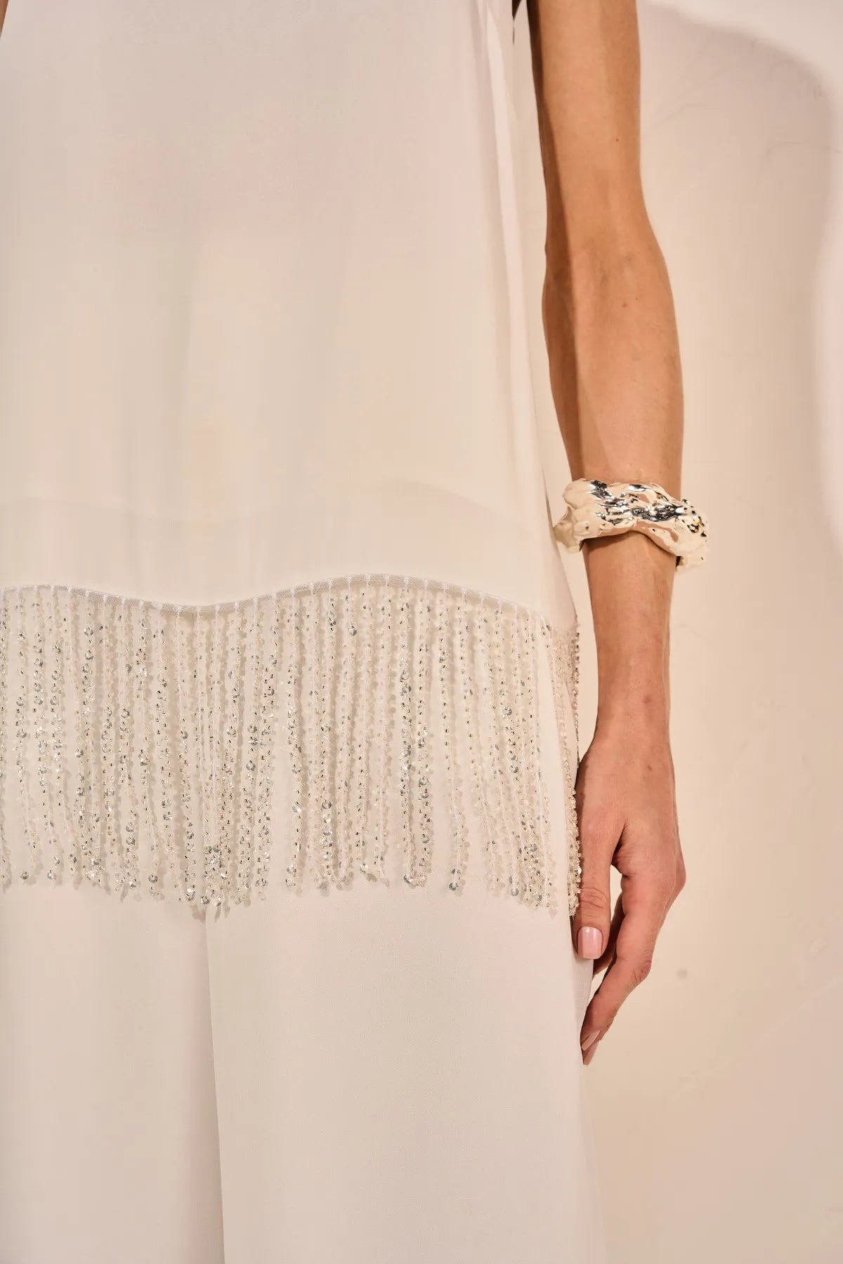 Vera New Year Eve White Embroidered Set