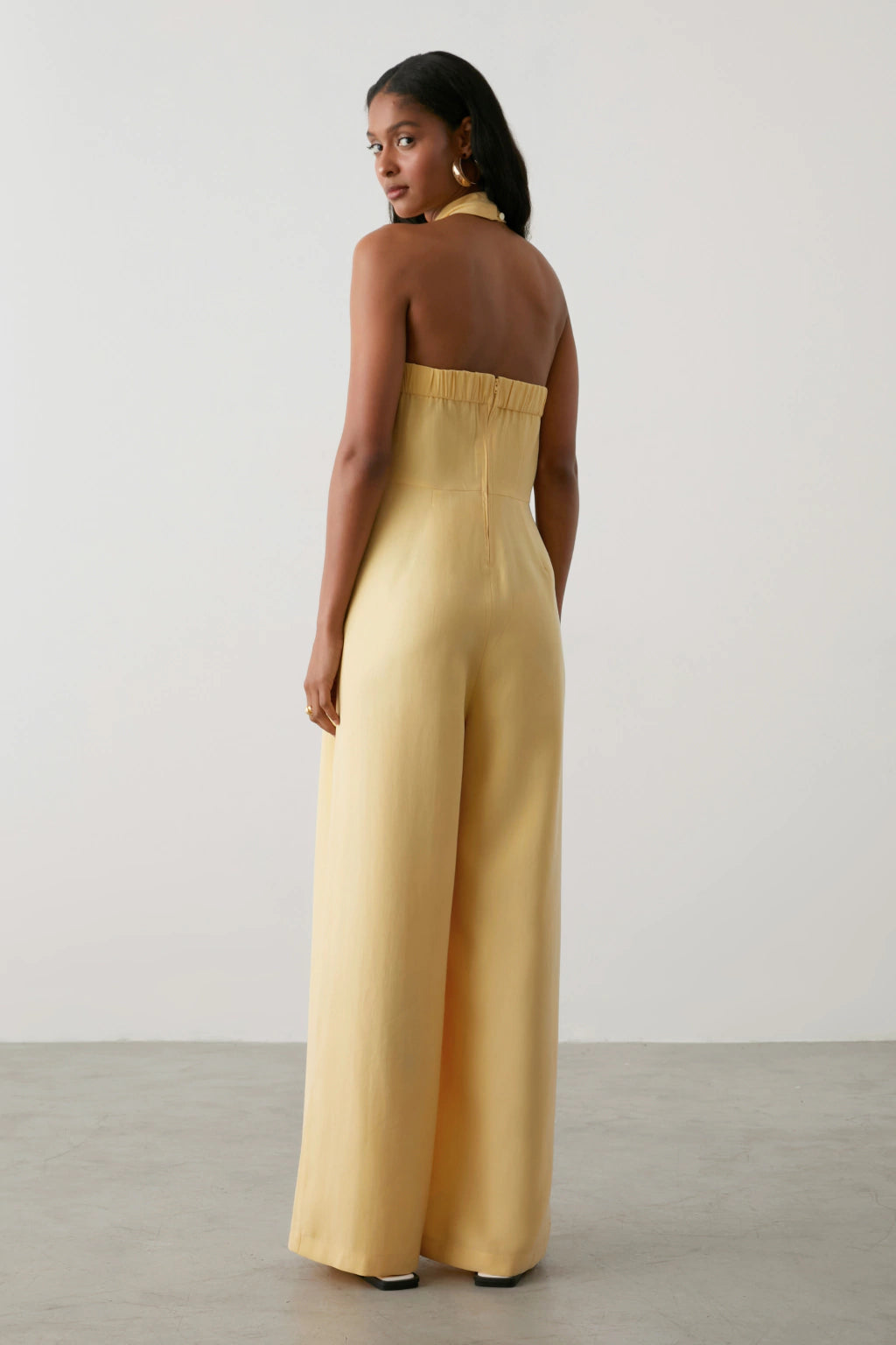 CLM Gisele Yellow Tailored Jumpsuit