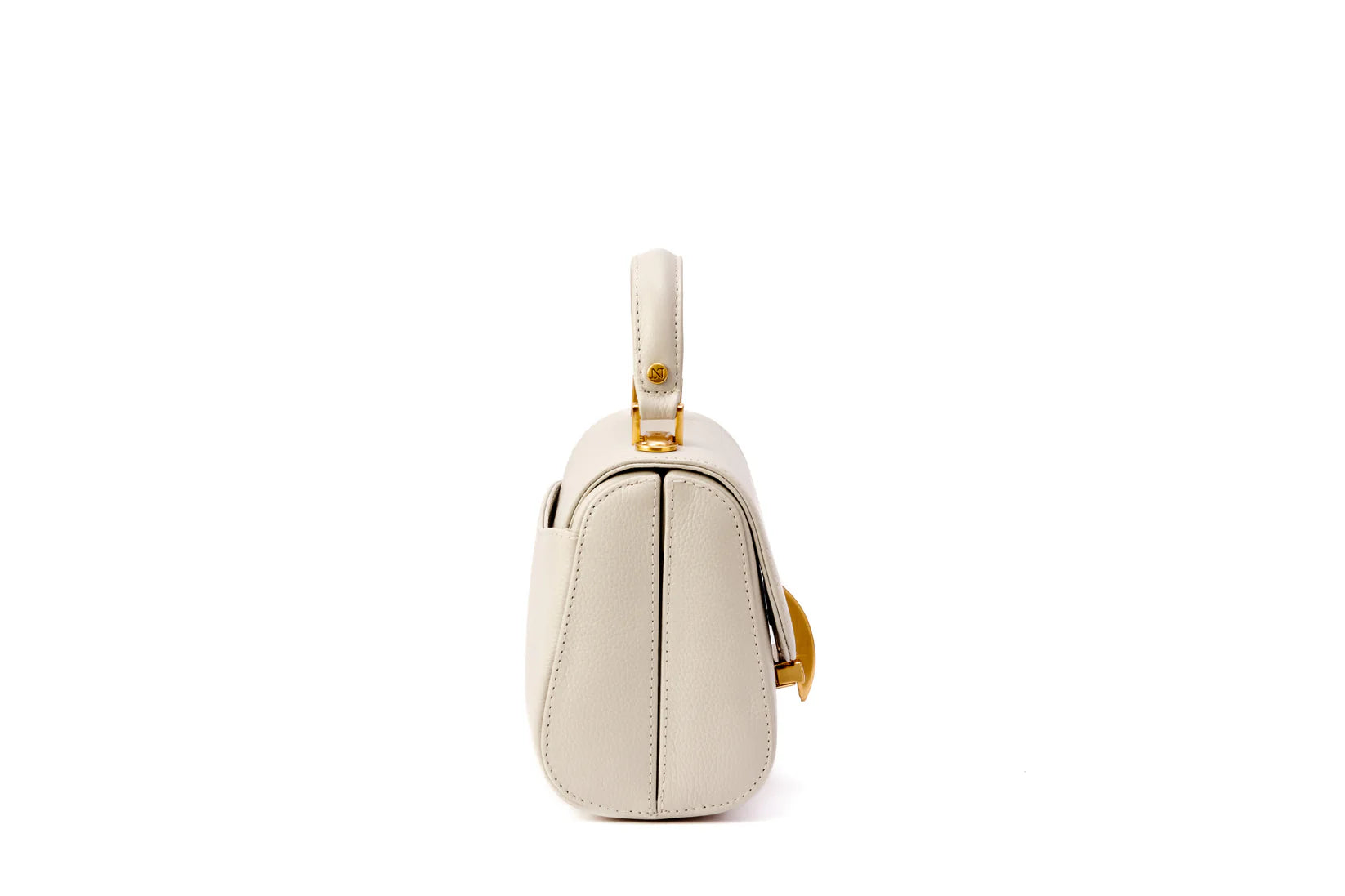Laura Mini Genuine Leather Made in Brazil Handbag Off White