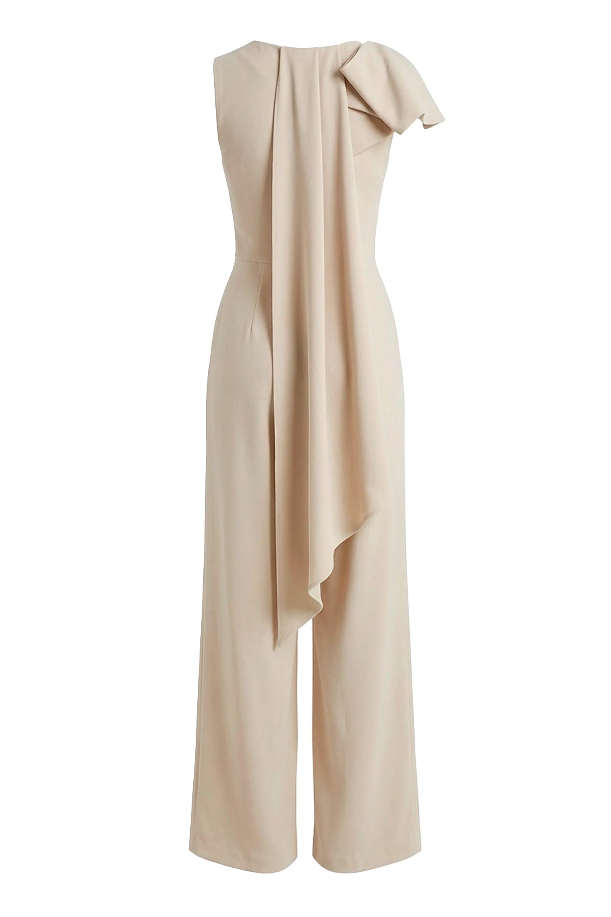Tailored Wide Leg Jumpsuit with Cape
